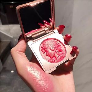 Mini 2 Colors Blush Peach Pallete Face Blush Mineral Pigment Palette Cre…